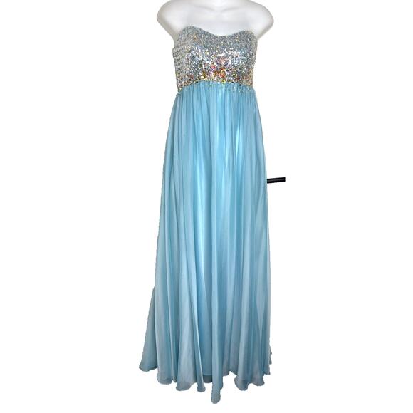 Cache Vintage SLong Dress Gown Sequined Fairy Bohoh Victorian Empyre Babydoll ~6 - Picture 1 of 8